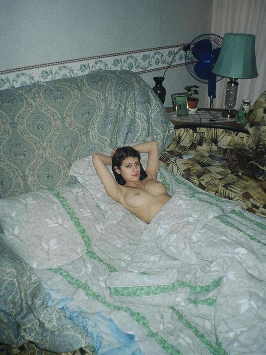 Rural glamor with bare breasts