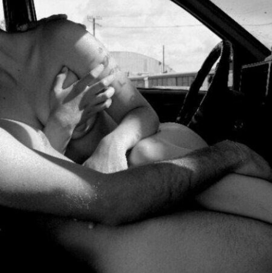 Beautiful cunnilingus in the car