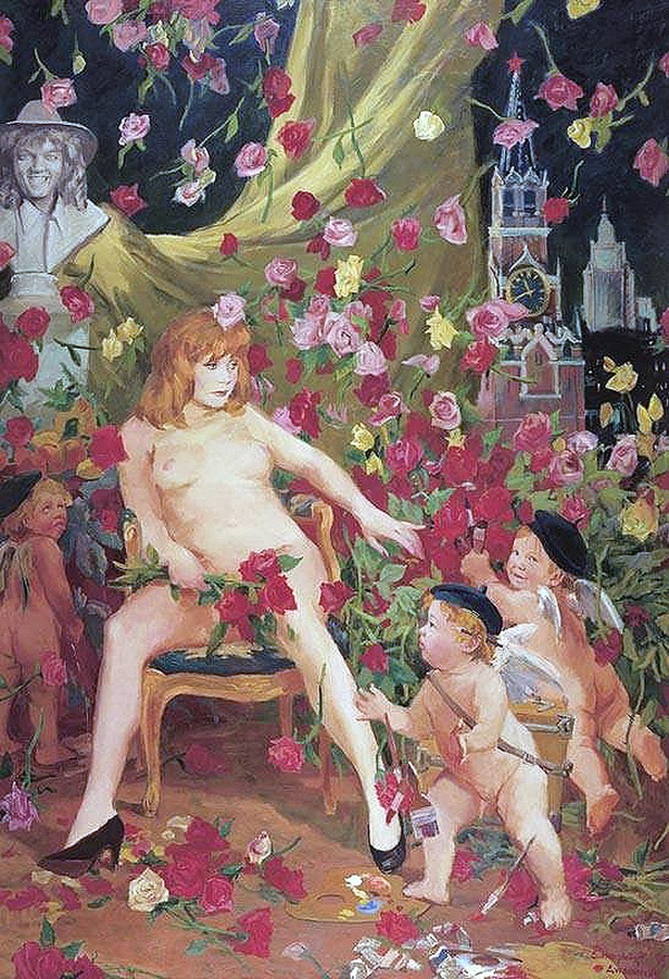 Alla Pugacheva in a swimsuit