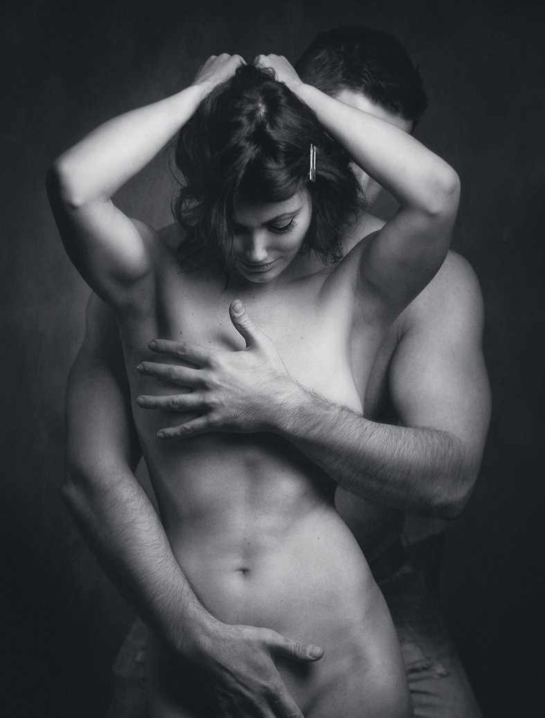 Naked girls with naked men