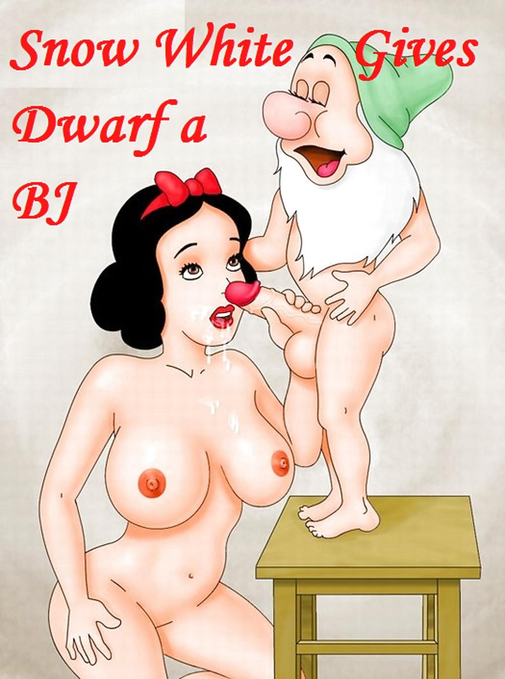 Snow White and seven dwarves 3D comic