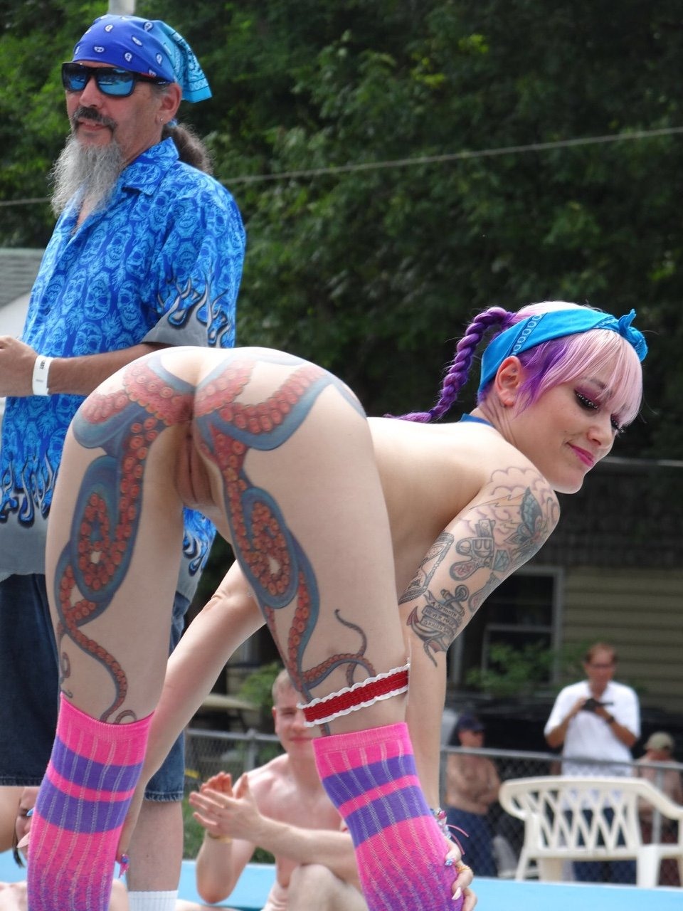 Octopus tattoo on the anus