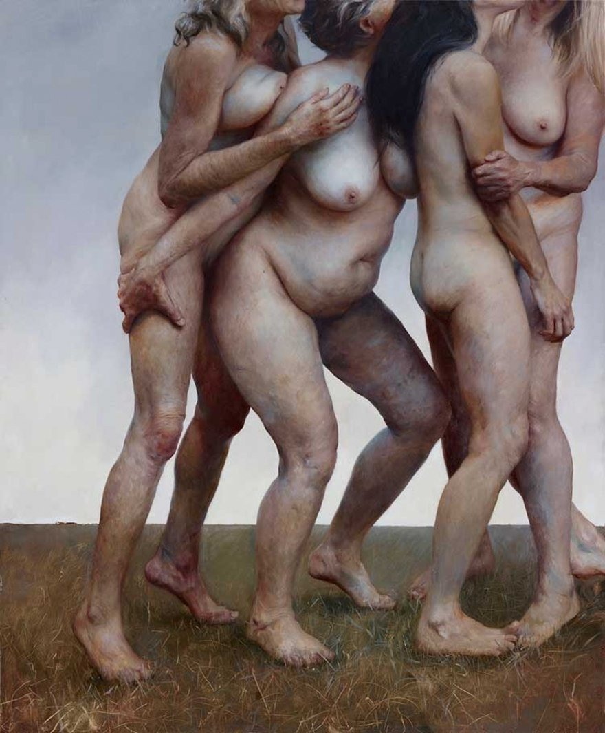Naked women of different ages