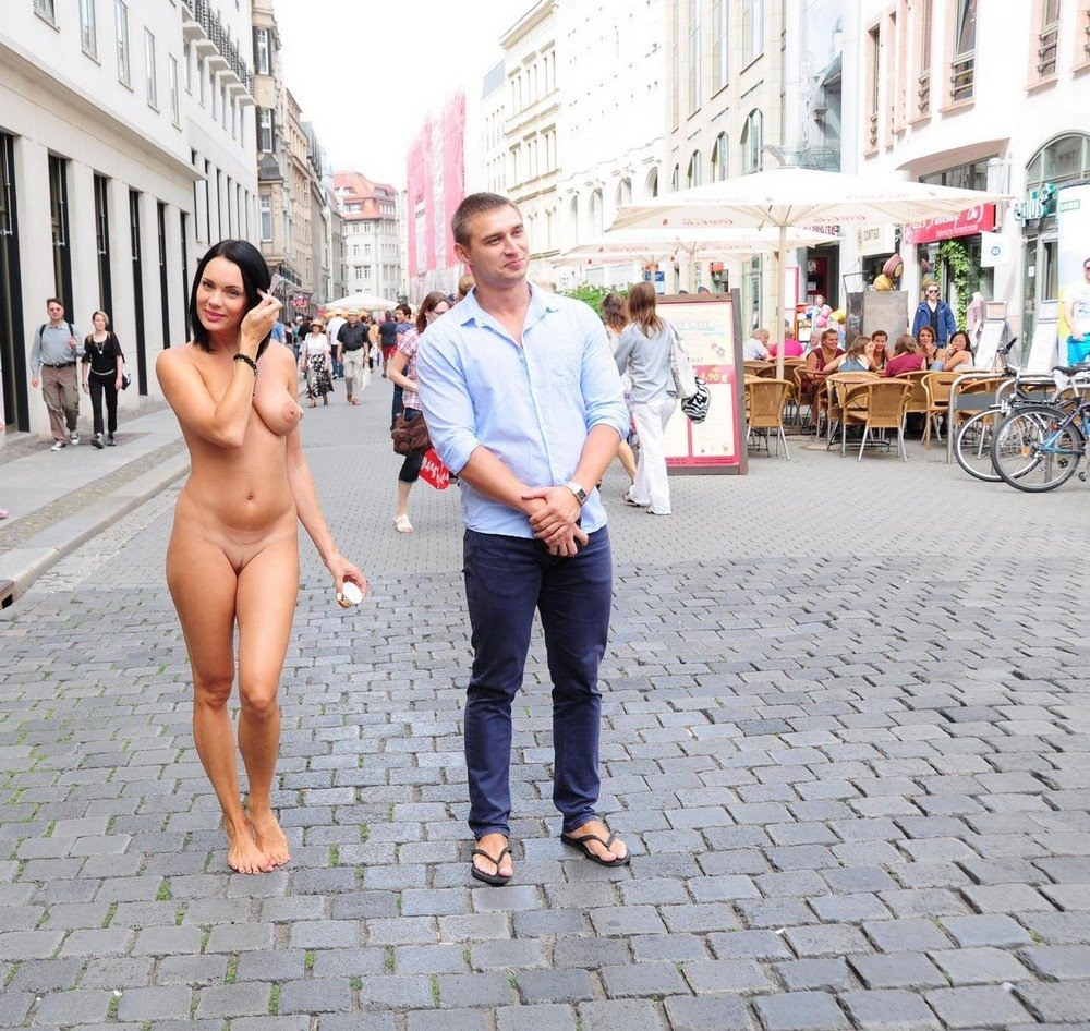 Naked in the park publicly