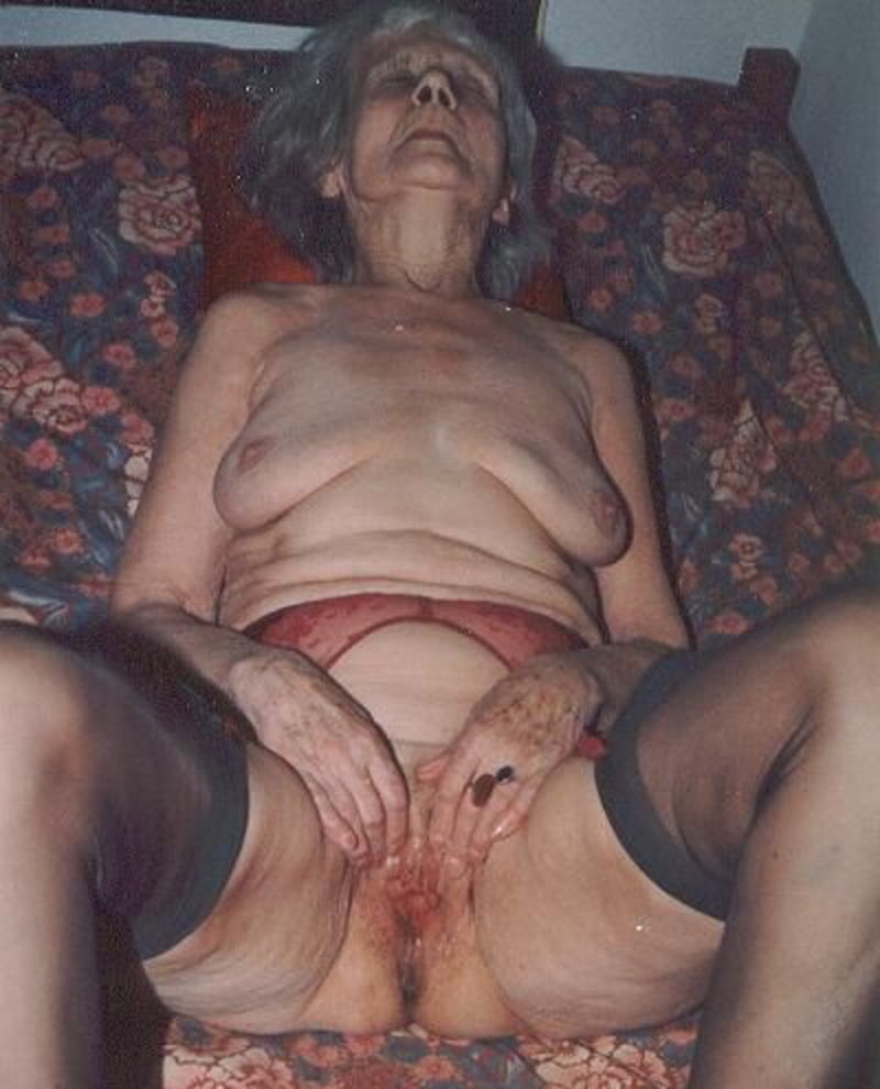 Naked very old old women