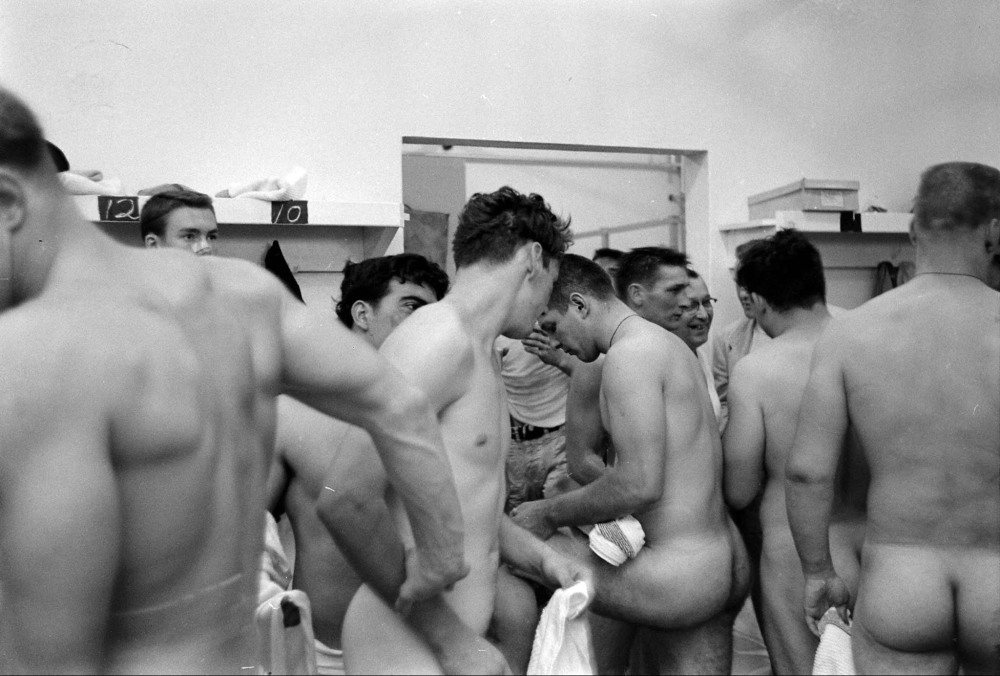 Several naked men