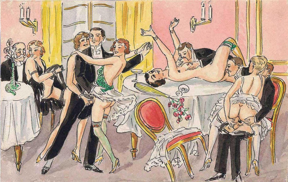 Vintage erotic illustrations
