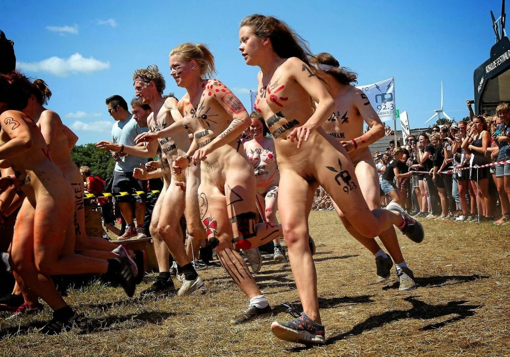 Festival of naked hairy