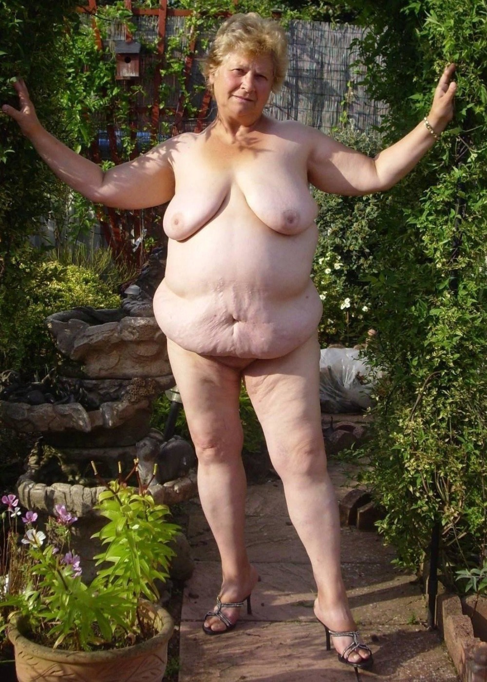 Beautiful naked elderly women