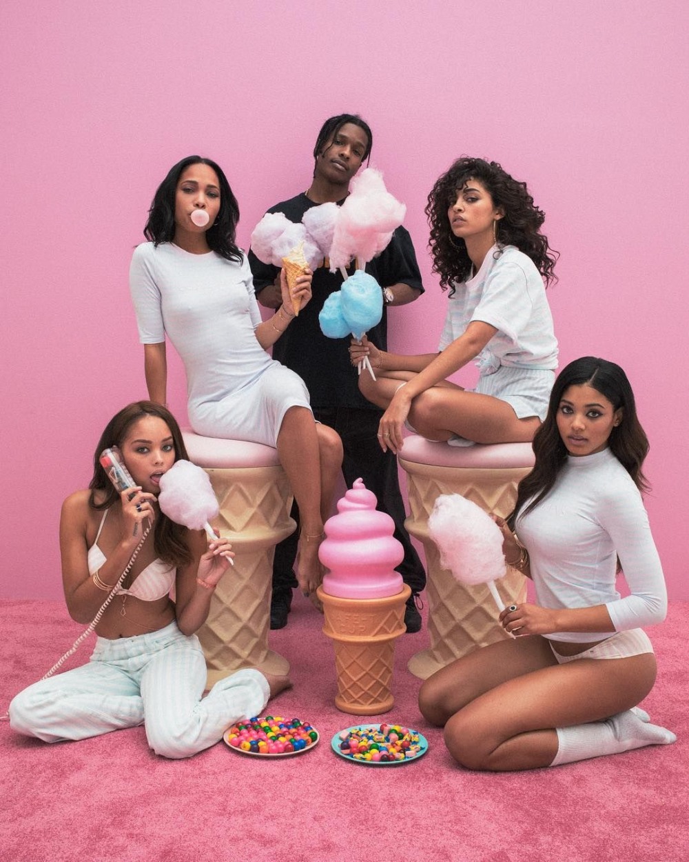 The pajama party of young
