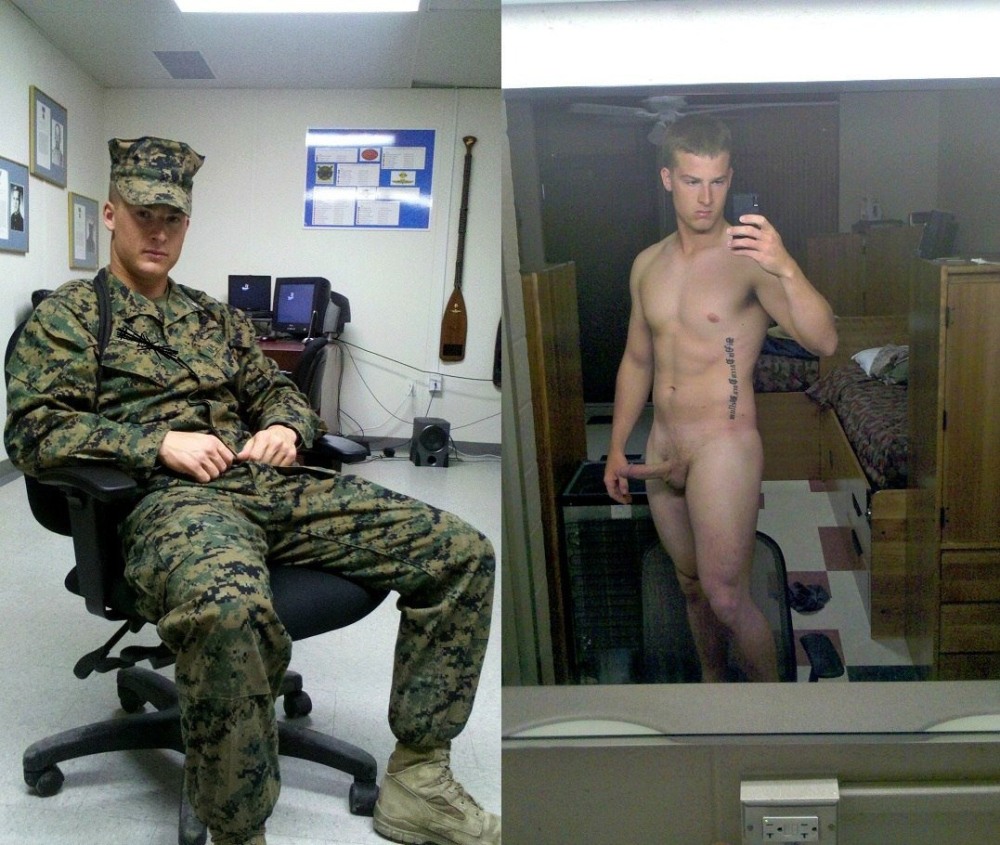 Beautiful naked guys in the army