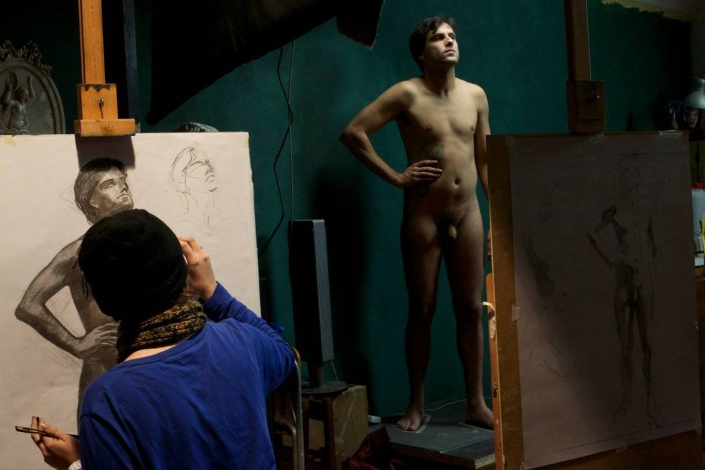 Young artists and model xxx