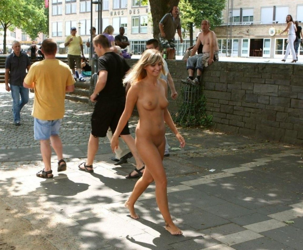 Public undressing on the street