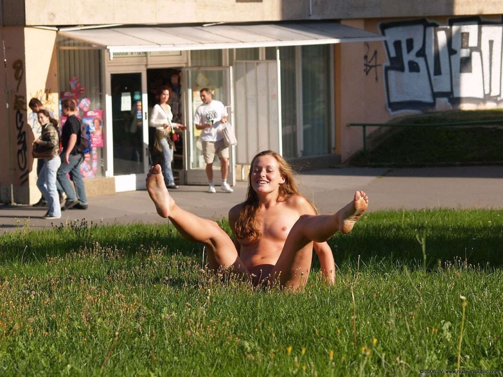 On the videos in the city naked