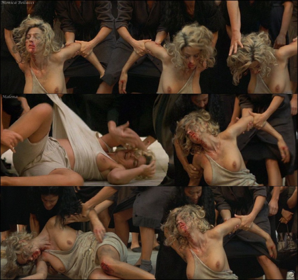 Monica Bellucci Naked in films
