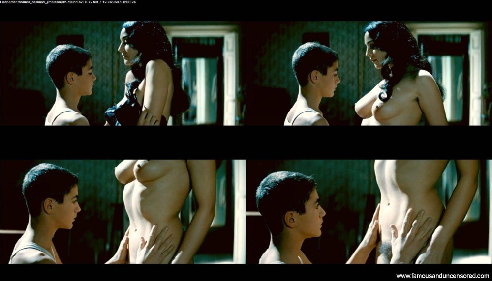 Monica Bellucci in the film Malena Naked