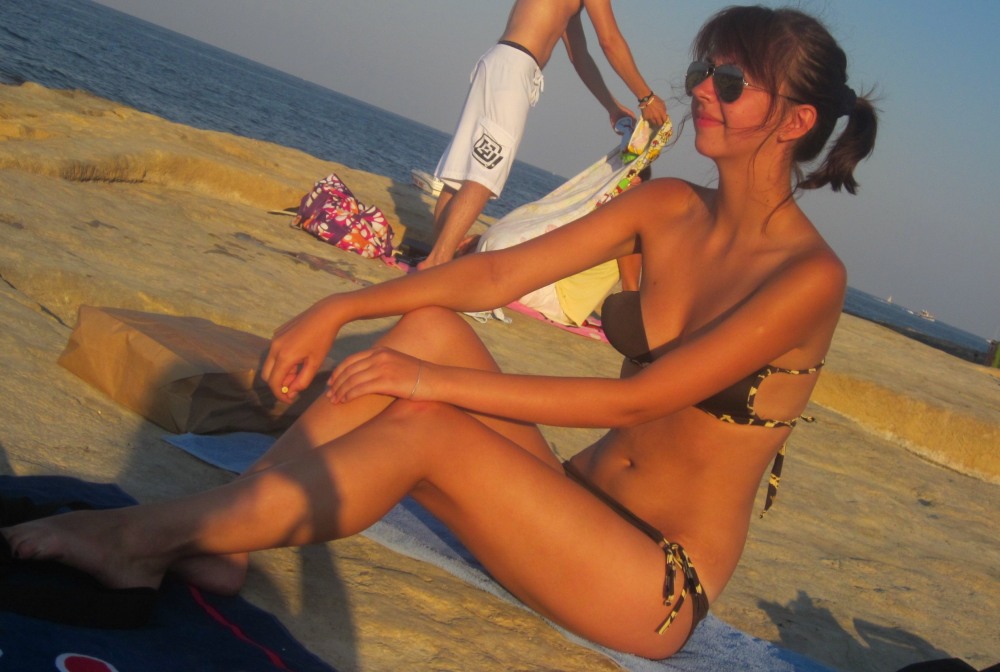 Irina Temicheva in a swimsuit