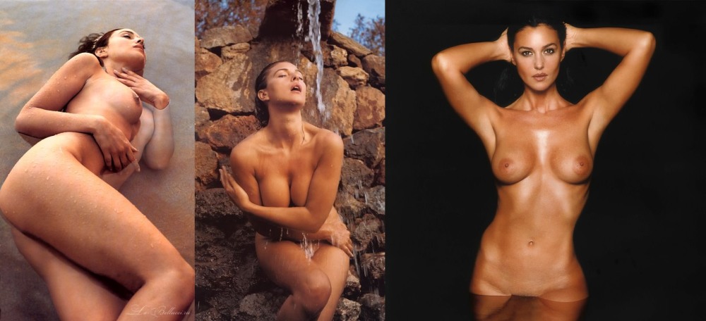 Monica Bellucci in his youth naked