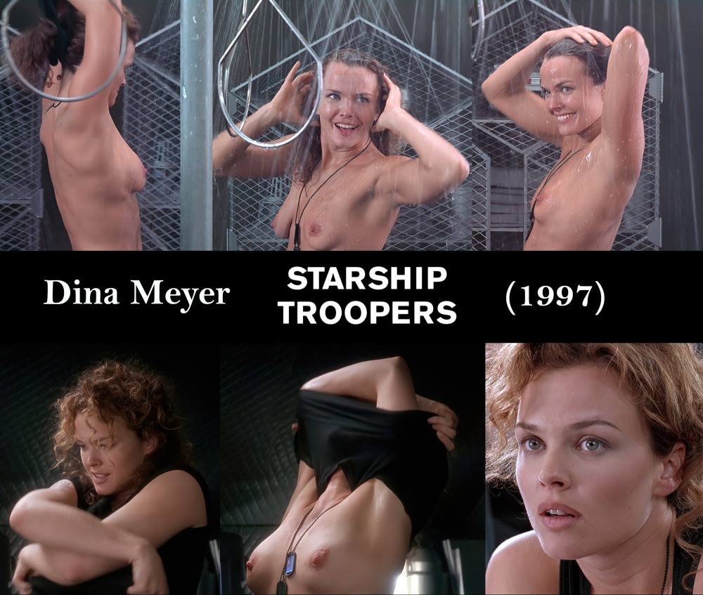 Dina Meyer Star landing in the shower Nude