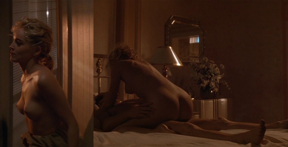 Sharon Stone in his youth naked
