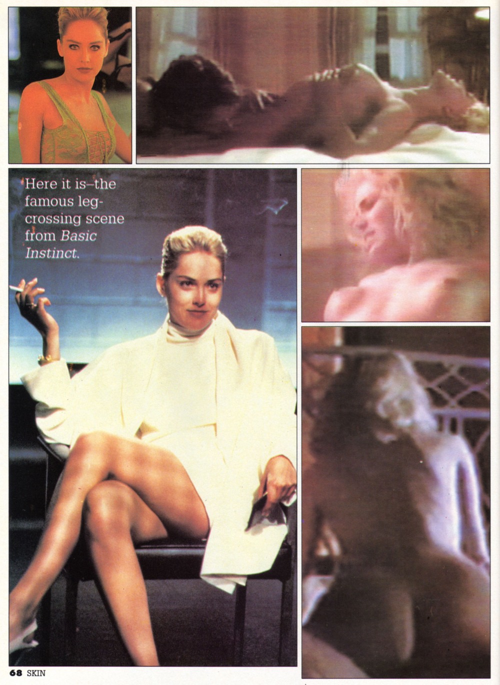 Sharon Stone lit up
