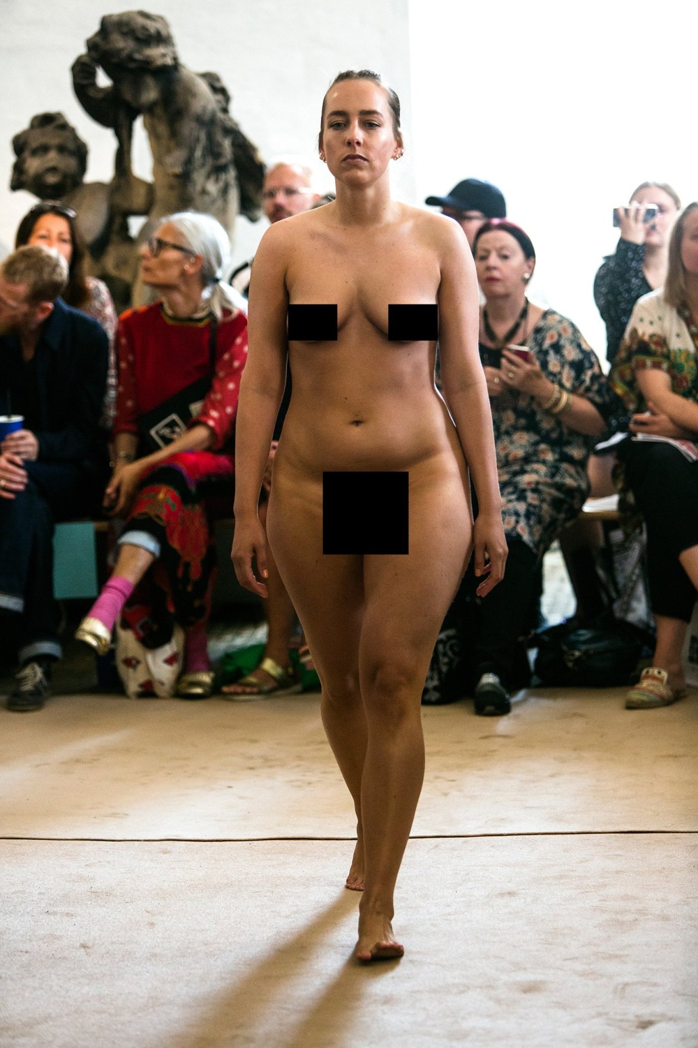 Fashion show is completely naked