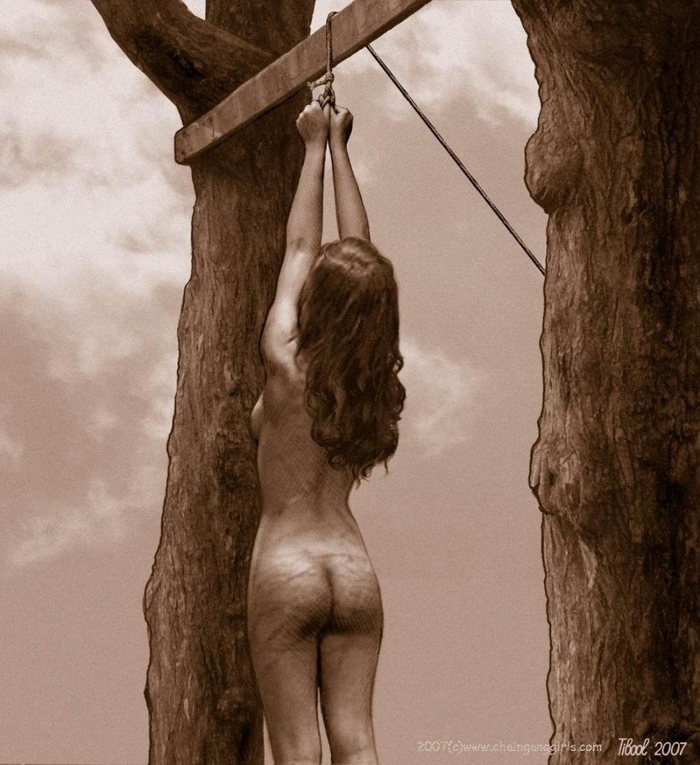 Hanged naked women