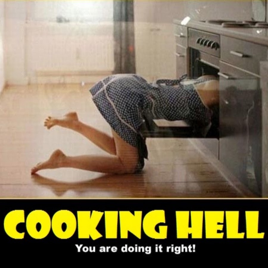 Demotivator woman in the kitchen