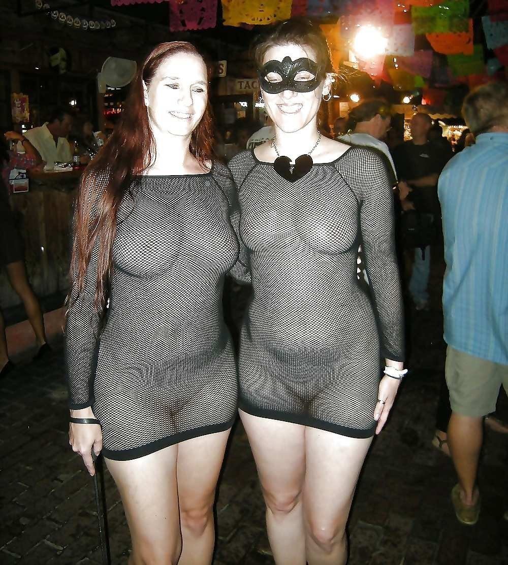 Girls in transparent erotic clothes