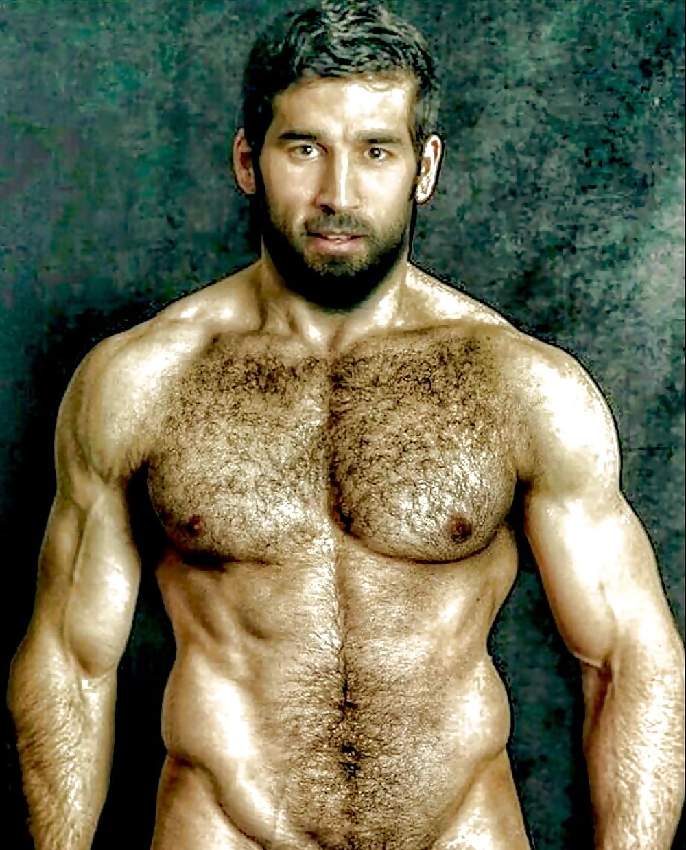 Old naked hairy men