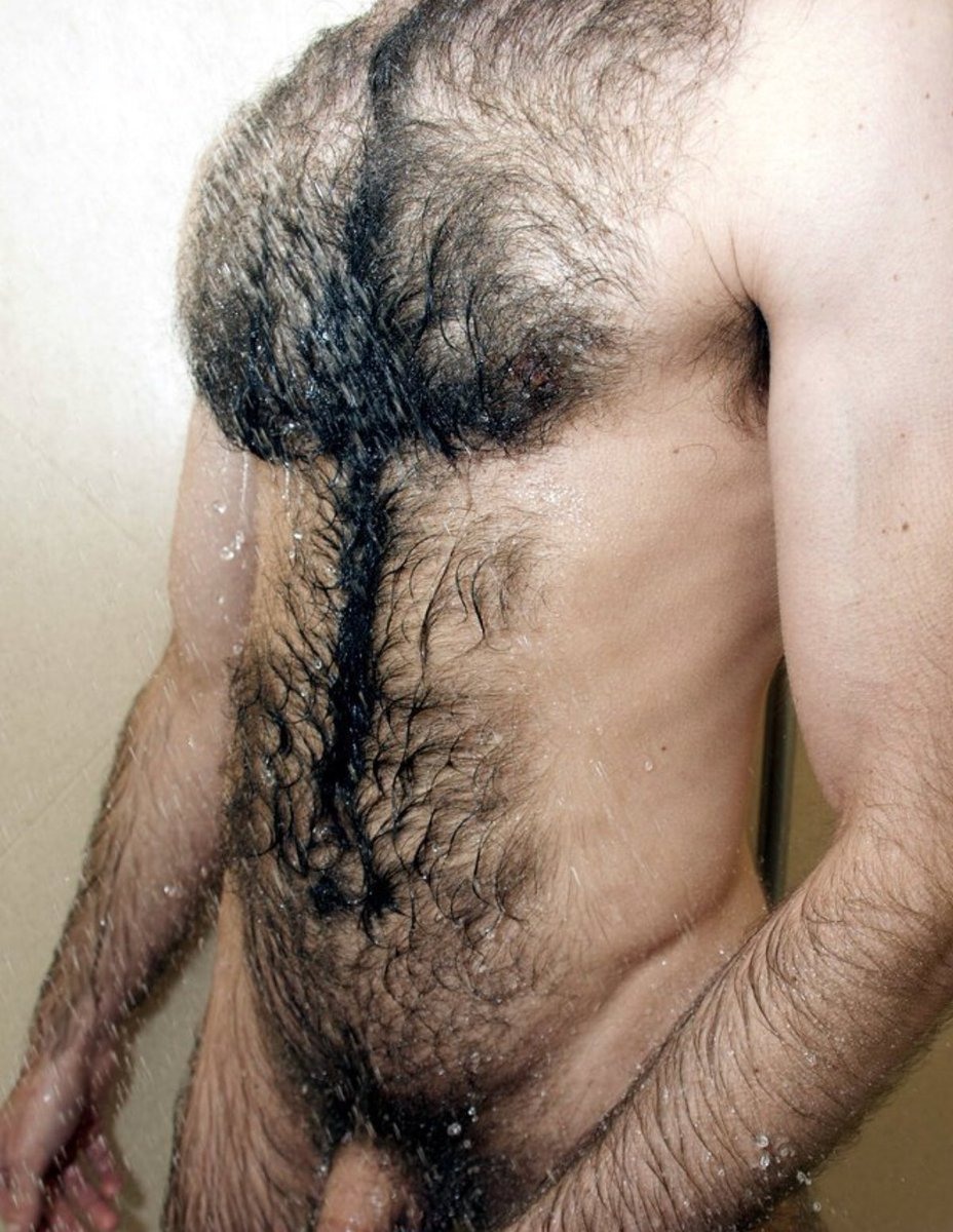 Naked hairy man