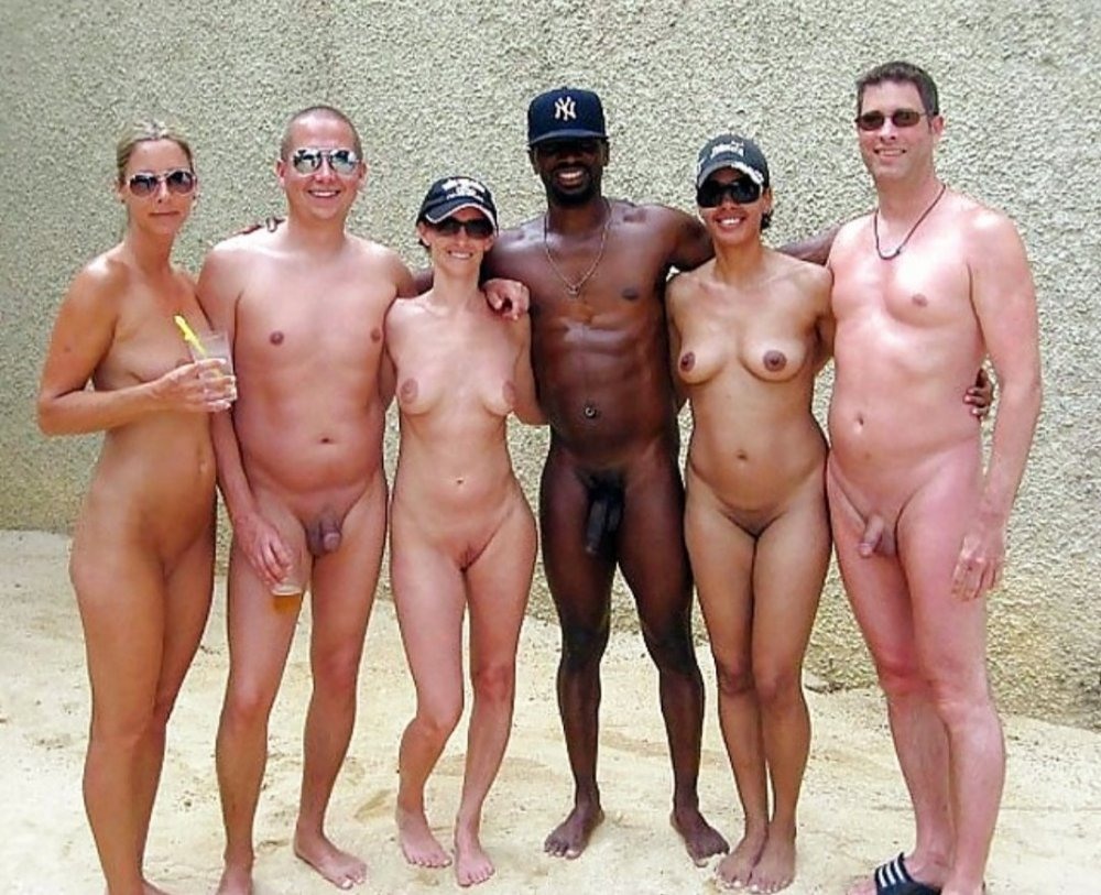 Erection on a nudist beach