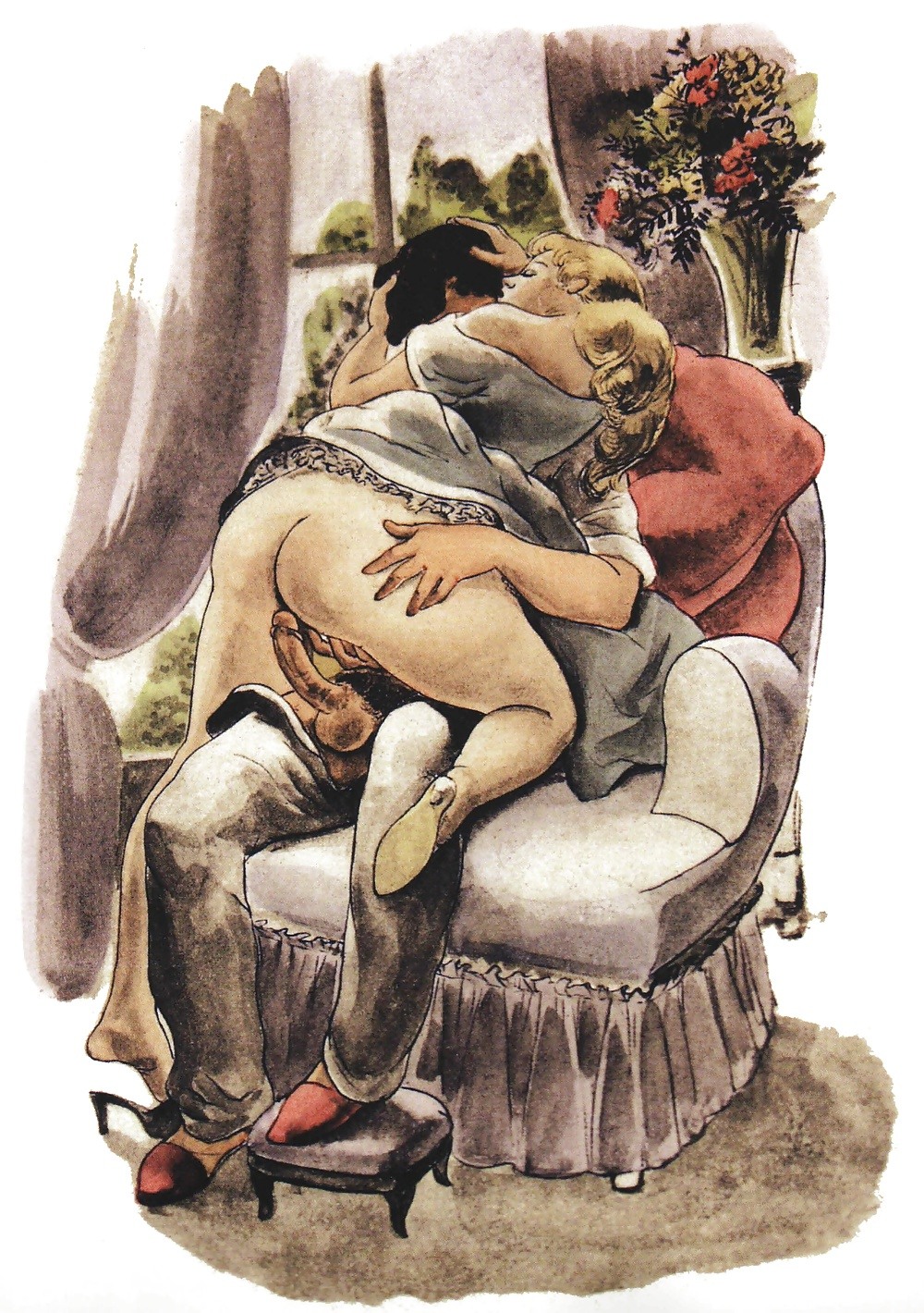 Henry Lossov Erotic engravings