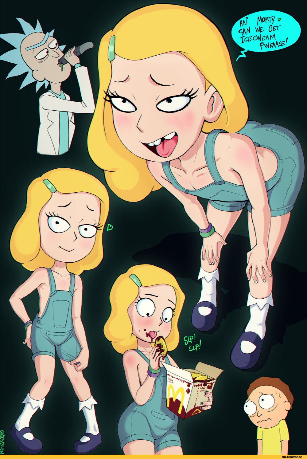 Naked Samer from Rick and Morty