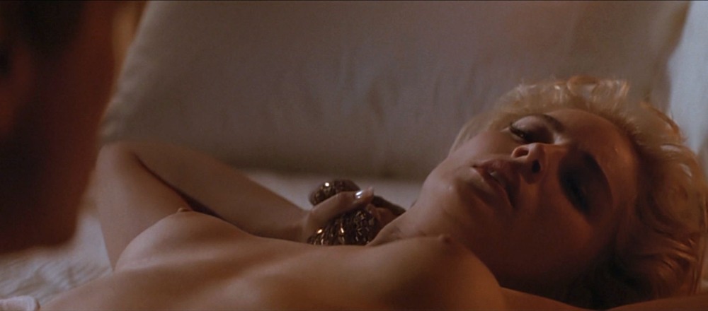 Naked Sharon Stone in the film Basic Instinct 1992