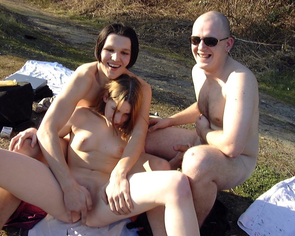Orgy of Russian students in nature