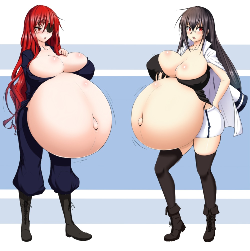 Sexy inflation Belly Pregnant