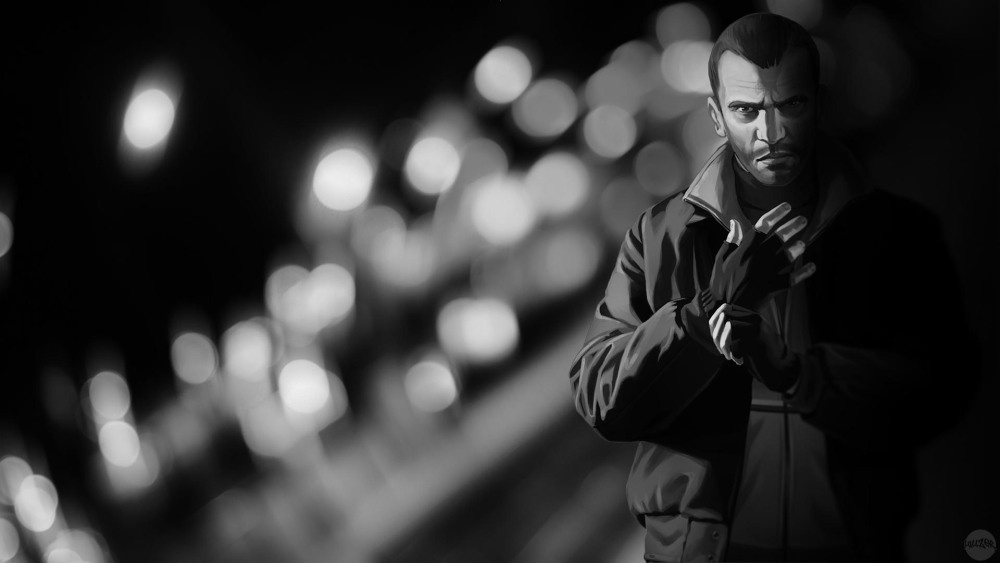 The police detaining Niko Bellik