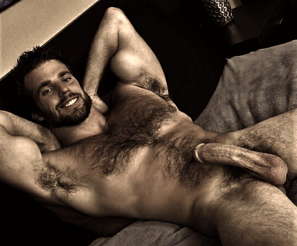 Hairy guys with huge members