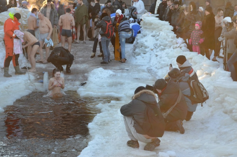 Epiphany Font embankment Tyumen