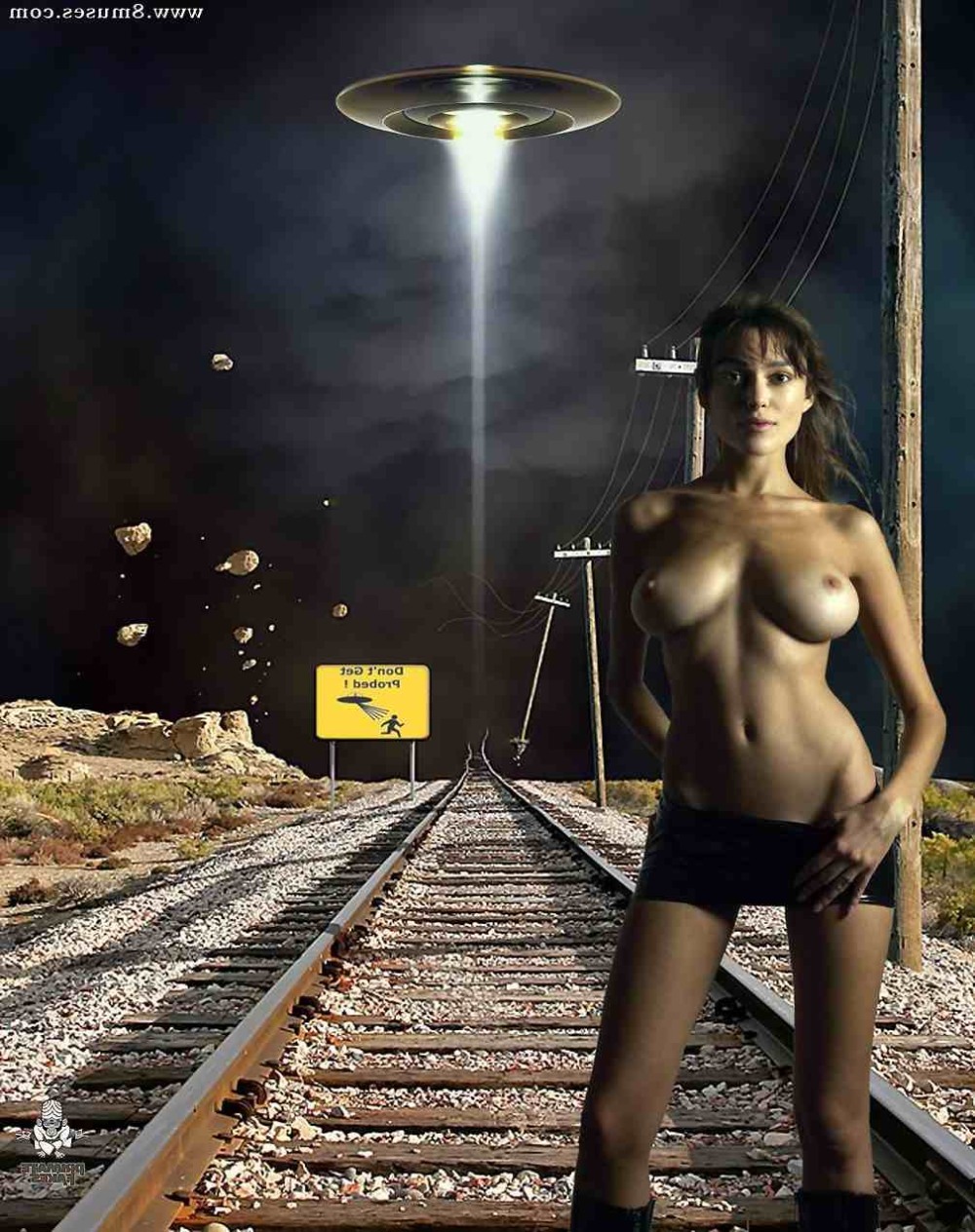 Naked Kira Knightley with big tits
