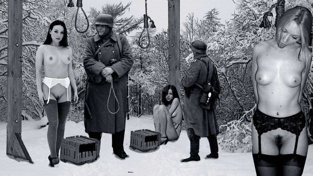 Hanged naked women