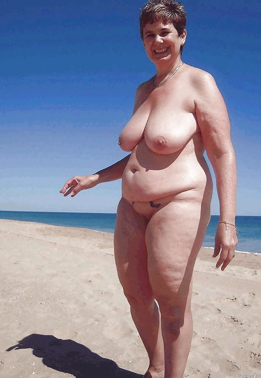 Fat naked women on the beach
