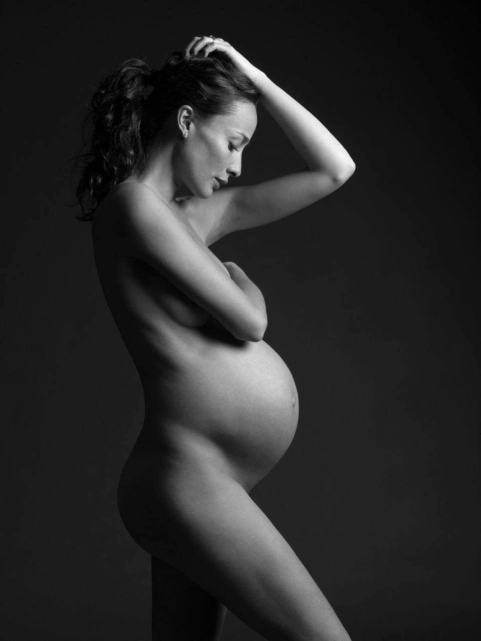 Naked pregnant women