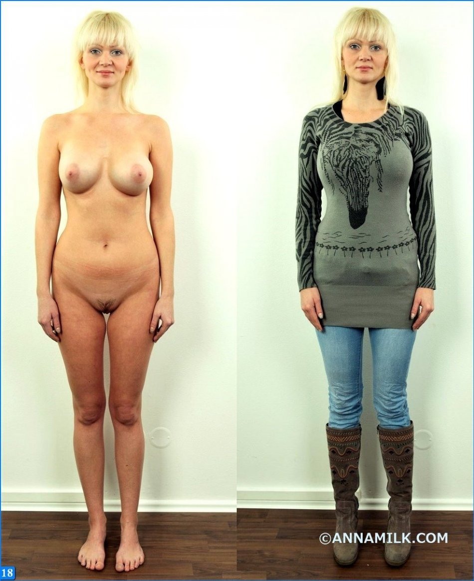 Dressed undressed nude puffy shaggy mothers