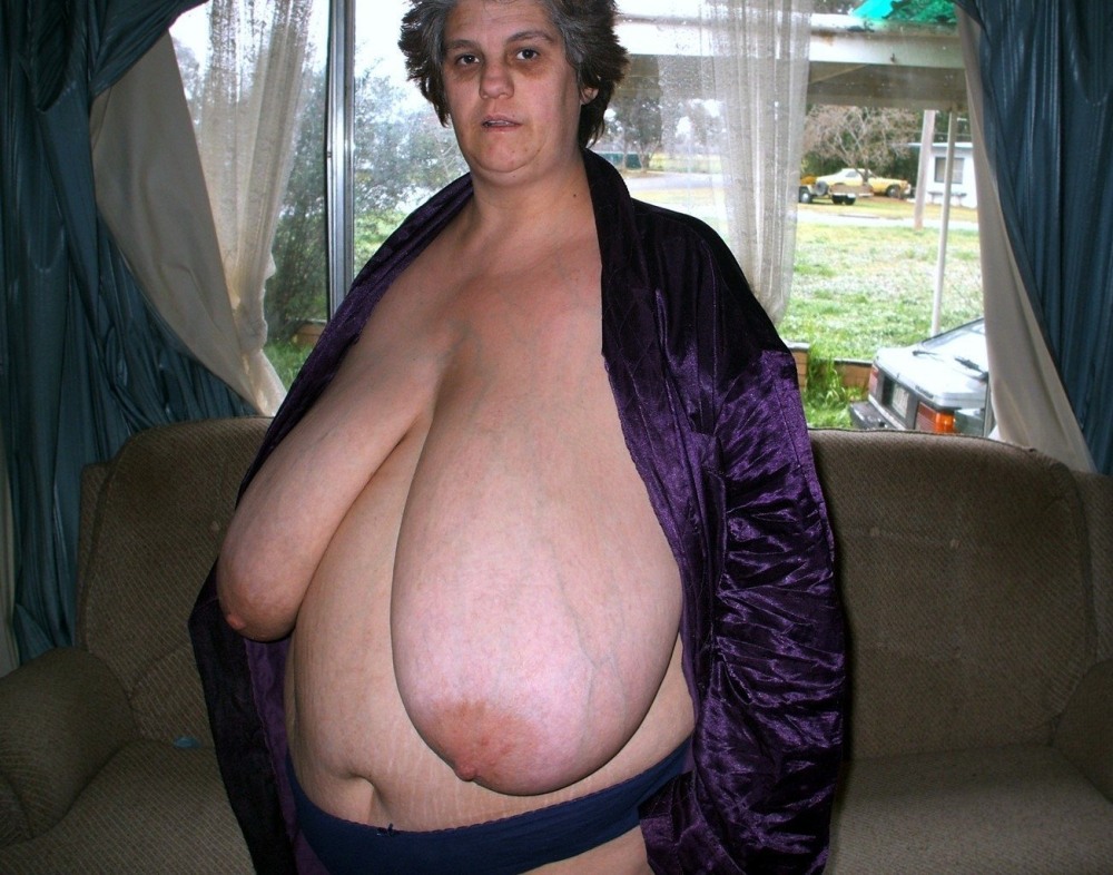 Beautiful boobs old women