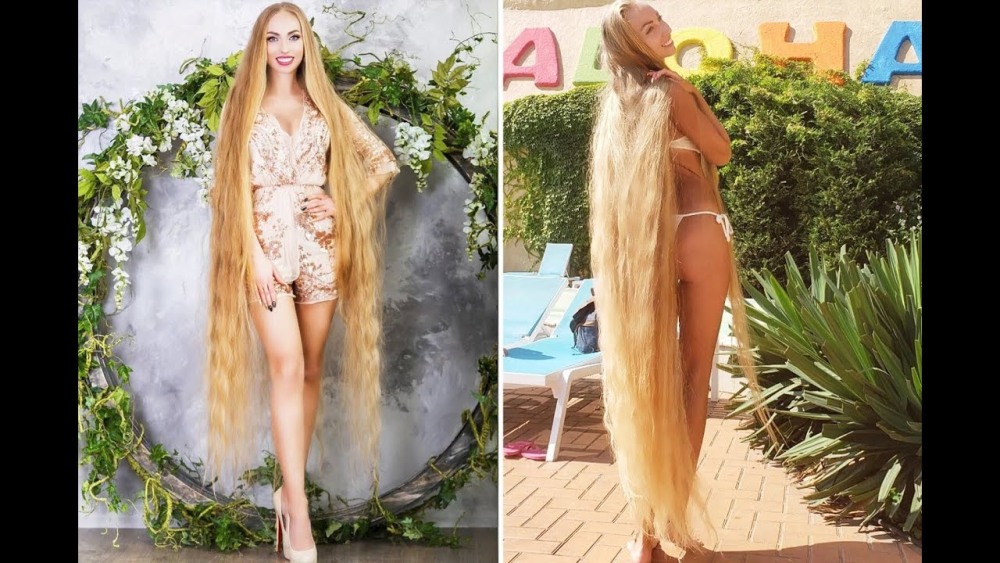 Alena Kravchenko Rapunzel long hair