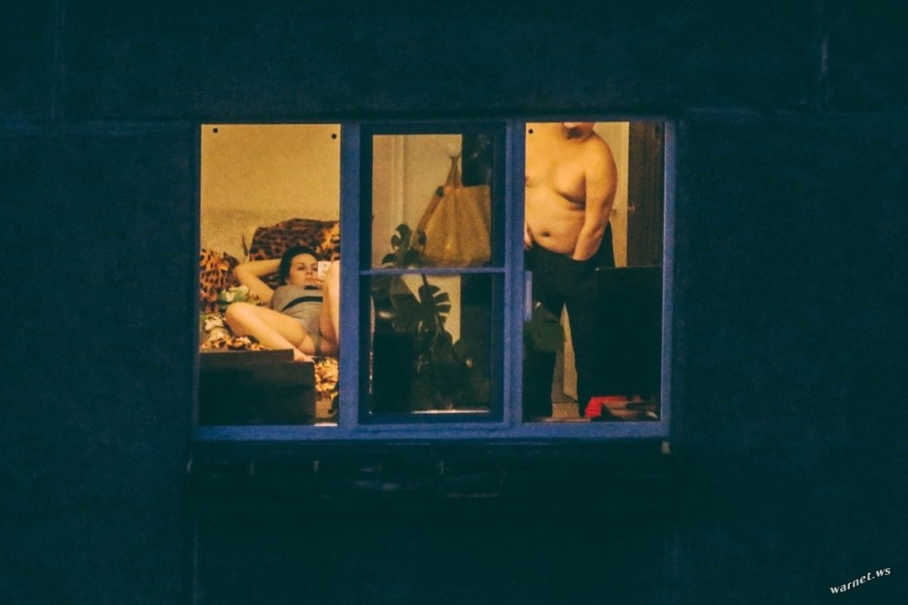 Peeping outside the windows