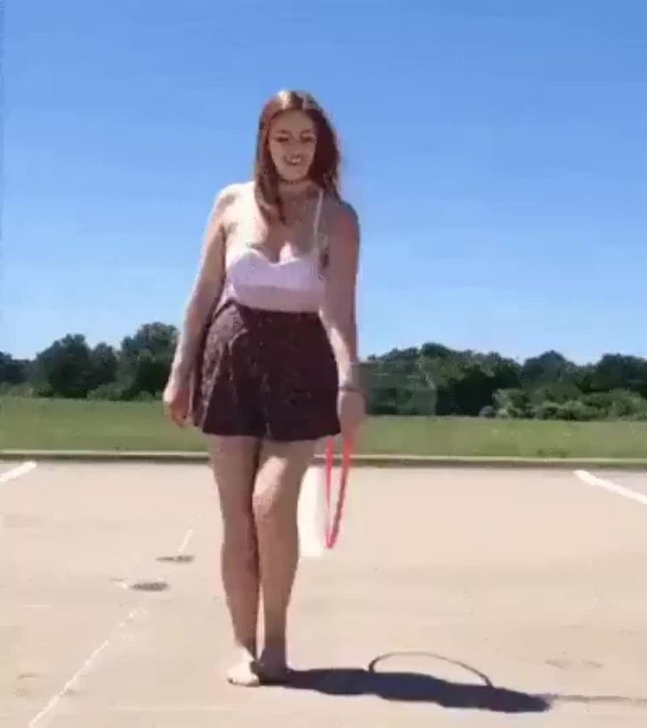 Bent down at the neckline