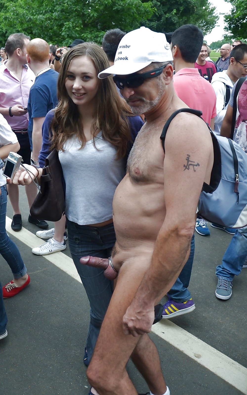 Naked men dressed women